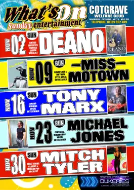 Click Here To Enlarge This Photo Of Upcoming Sunday Events - November